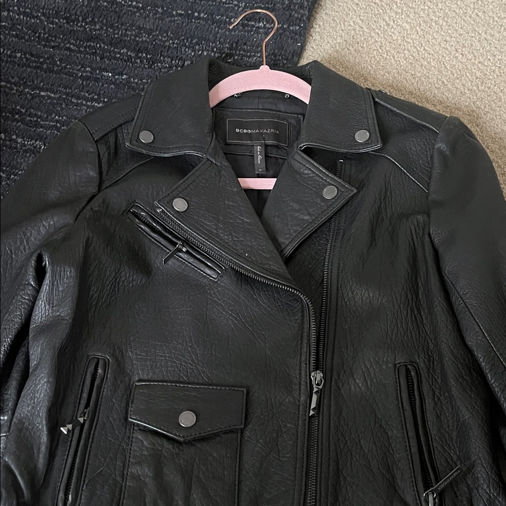 BCBGMaxAzria (M) Moto Leather Jacket
